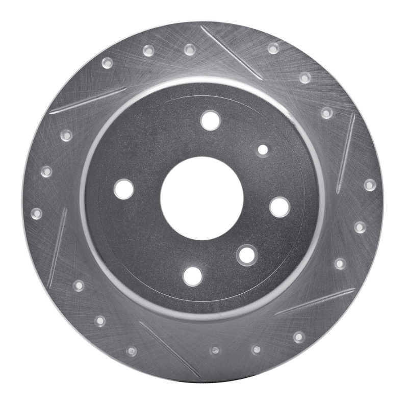 Chevrolet Epica Brake Rotor (1) - Rear Right - DFC - Drilled & Slotted - Silver - `04-`10
