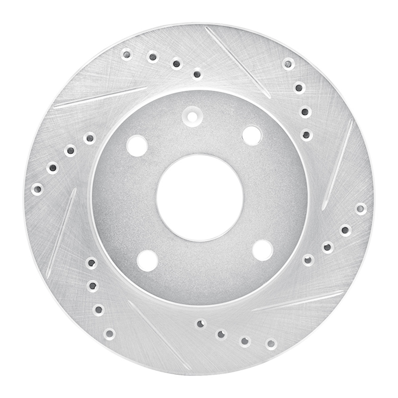 Chevrolet Epica Brake Rotor (1) - Front Right - DFC - Drilled & Slotted - Silver - `04-`10