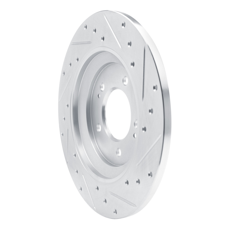 Hyundai Veloster N Brake Rotor (1) - Rear Left - DFC - Drilled & Slotted - Silver - `19-`22