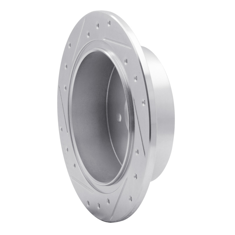 Subaru Crosstrek Brake Rotor (1) - Rear Right - DFC - Drilled & Slotted - Silver - `12-`23