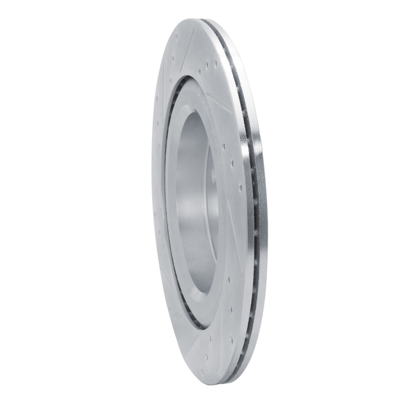 Subaru Ascent Brake Rotor (1) - Rear Right - DFC - Drilled & Slotted - Silver - `19-`25