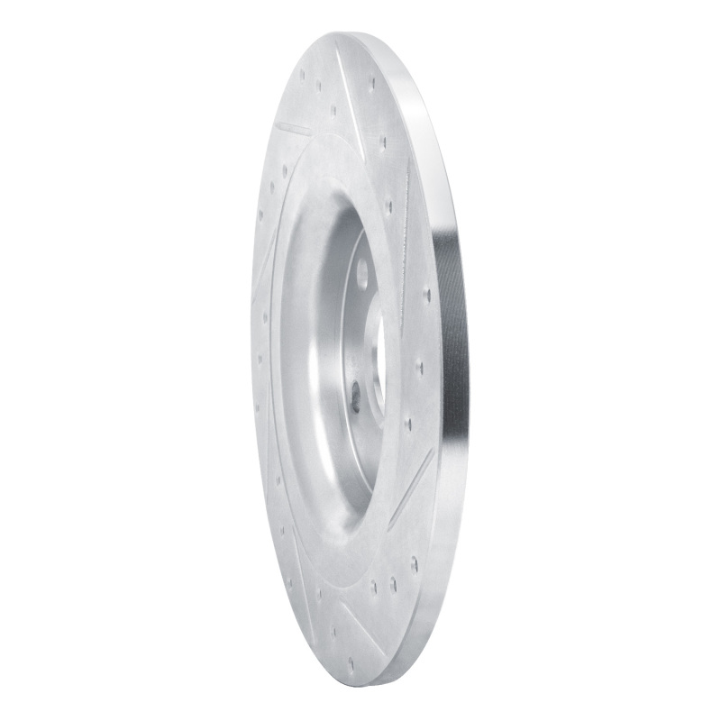 Volvo XC40 Brake Rotor (1) - Rear Left - DFC - Drilled & Slotted - Silver - `19-`25