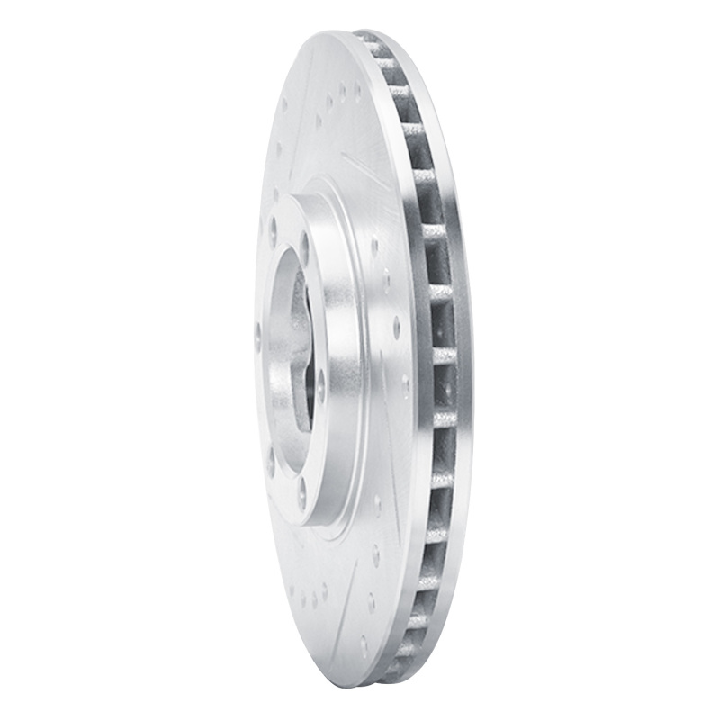 Chevrolet LUV Pickup Brake Rotor (1) - Front Left - DFC - Drilled & Slotted - Silver - `86-`06