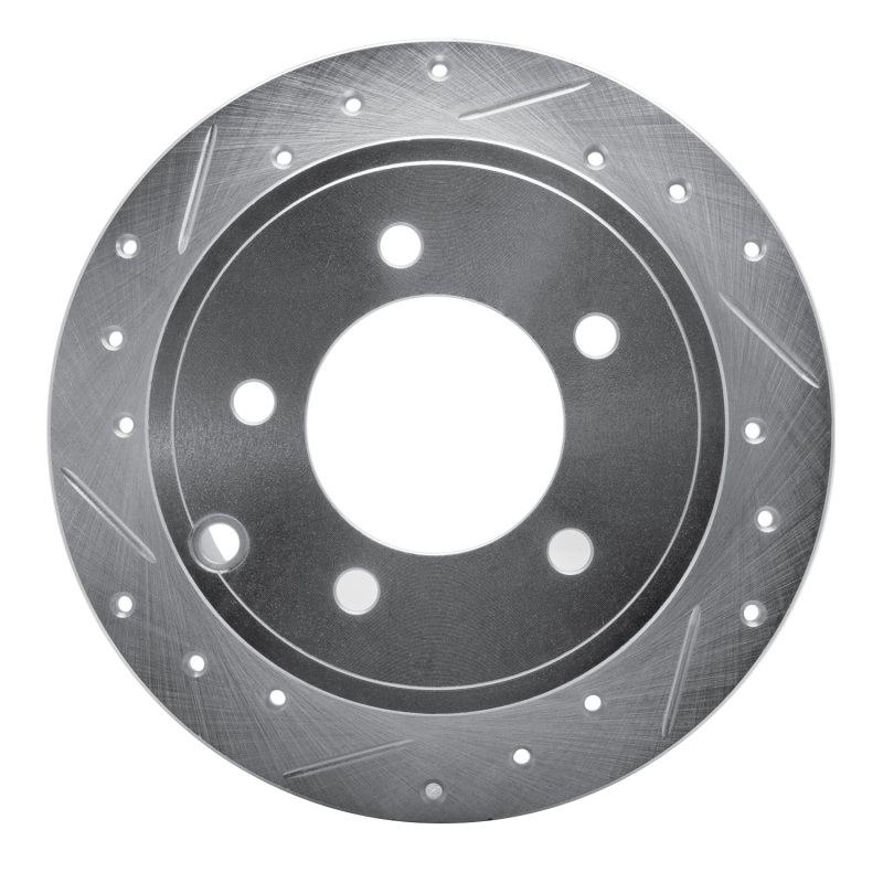 Chrysler 200 Brake Rotor (1) - Rear Left - DFC - Drilled & Slotted - Silver - `07-`17