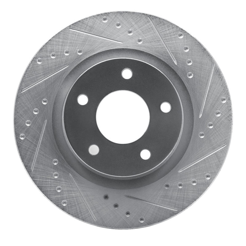 Chrysler 200 Brake Rotor (1) - Front Right - DFC - Drilled & Slotted - Silver - `07-`25