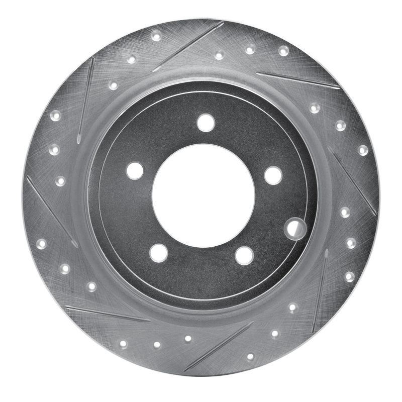 Chrysler 200 Brake Rotor (1) - Rear Left - DFC - Drilled & Slotted - Silver - `07-`17