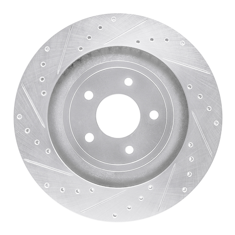 Chrysler 200 Brake Rotor (1) - Front Left - DFC - Drilled & Slotted - Silver - `08-`14