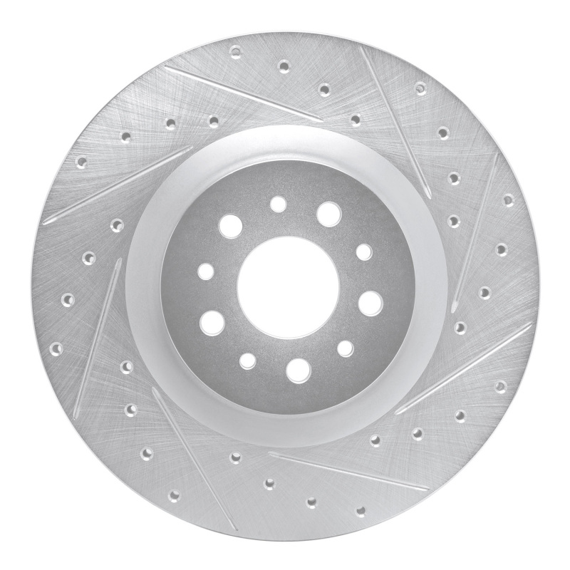 Ram ProMaster City Brake Rotor (1) - Front Right - DFC - Drilled & Slotted - Silver - `15-`22