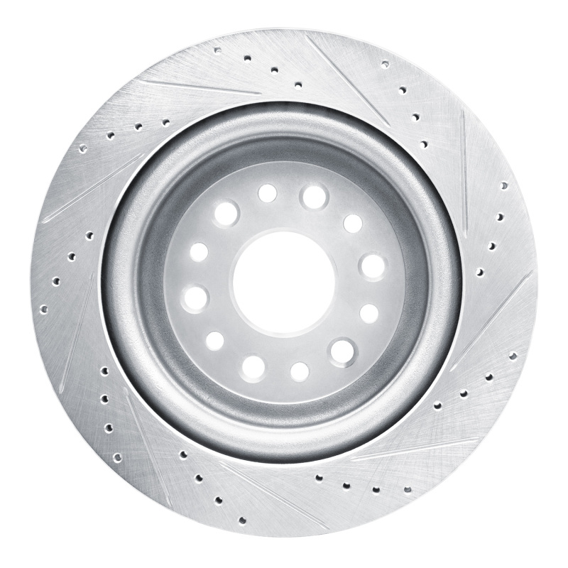 Ram 1500 Brake Rotor (1) - Rear Left - DFC - Drilled & Slotted - Silver - `19-`25