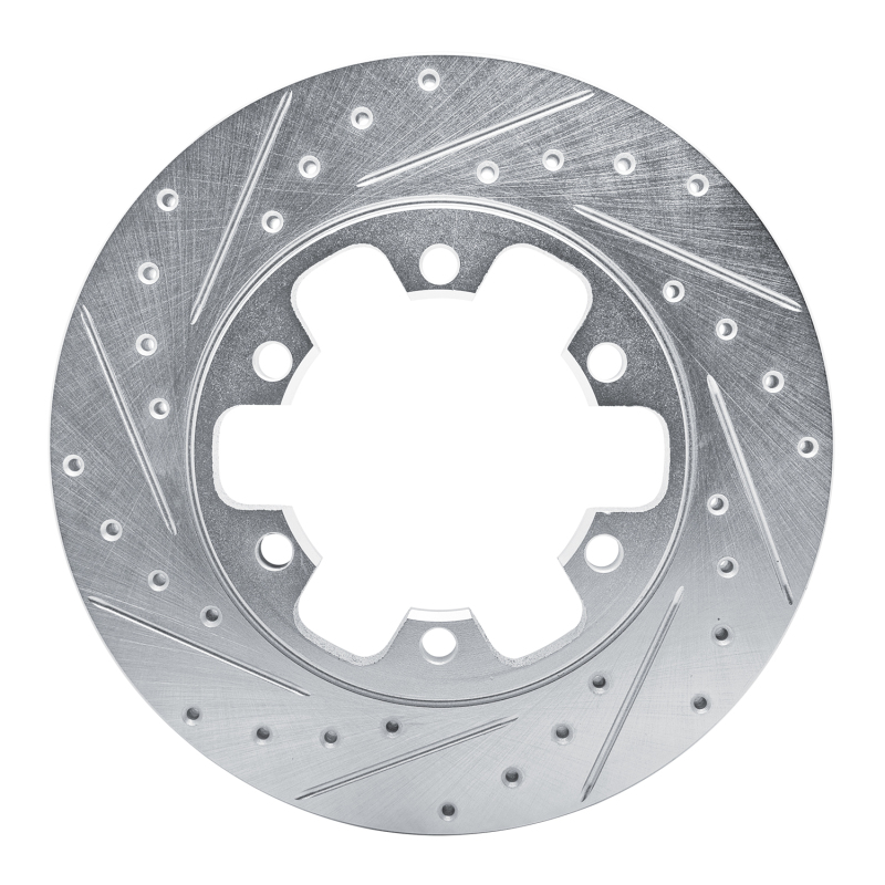 Ford Transit-350 Brake Rotor (1) - Rear Left - DFC - Drilled & Slotted - Silver - `15-`25
