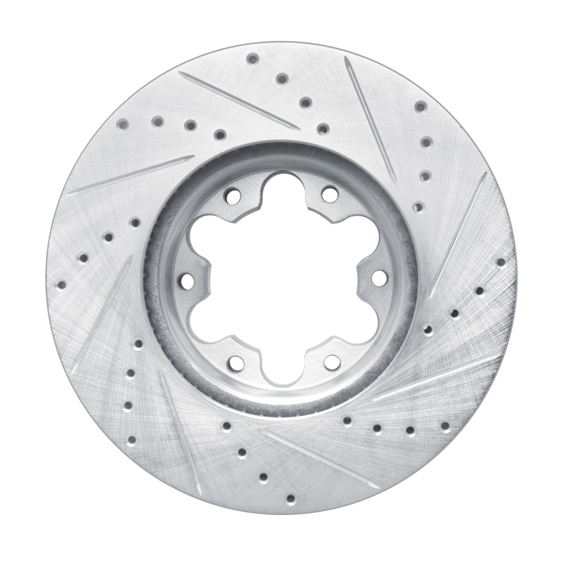 Ford Transit-250 Brake Rotor (1) - Front Left - DFC - Drilled & Slotted - Silver - `20-`25