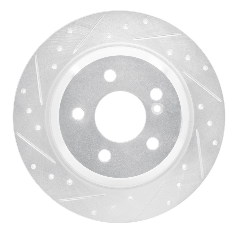 Mercedes-Benz S430 Brake Rotor (1) - Rear Left - DFC - Drilled & Slotted - Silver - `03-`06