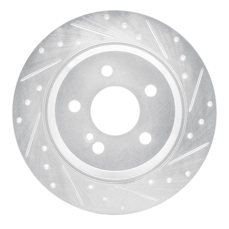 Mercedes-Benz CL550 Brake Rotor (1) - Rear Right - DFC - Drilled & Slotted - Silver - `07-`13
