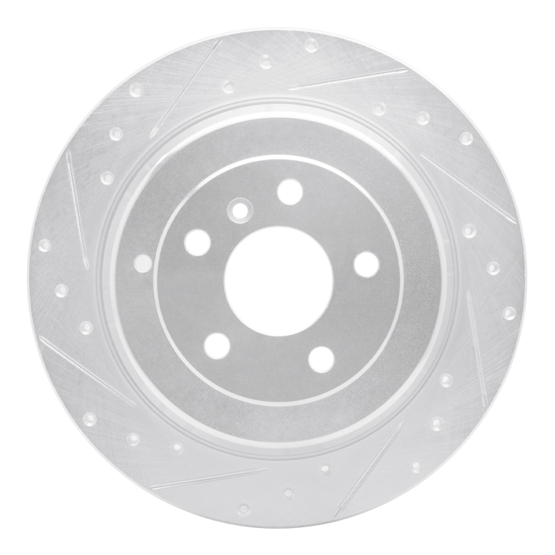 Mercedes-Benz ML350 Brake Rotor (1) - Rear Left - DFC - Drilled & Slotted - Silver - `06-`12