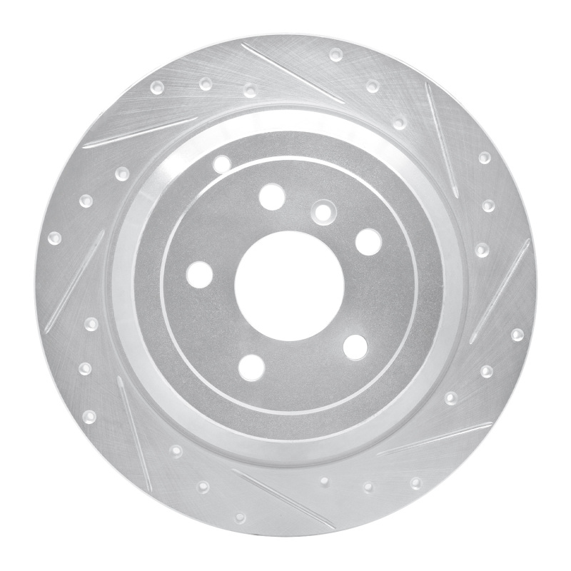 Mercedes-Benz ML320 Brake Rotor (1) - Rear Right - DFC - Drilled & Slotted - Silver - `06-`12
