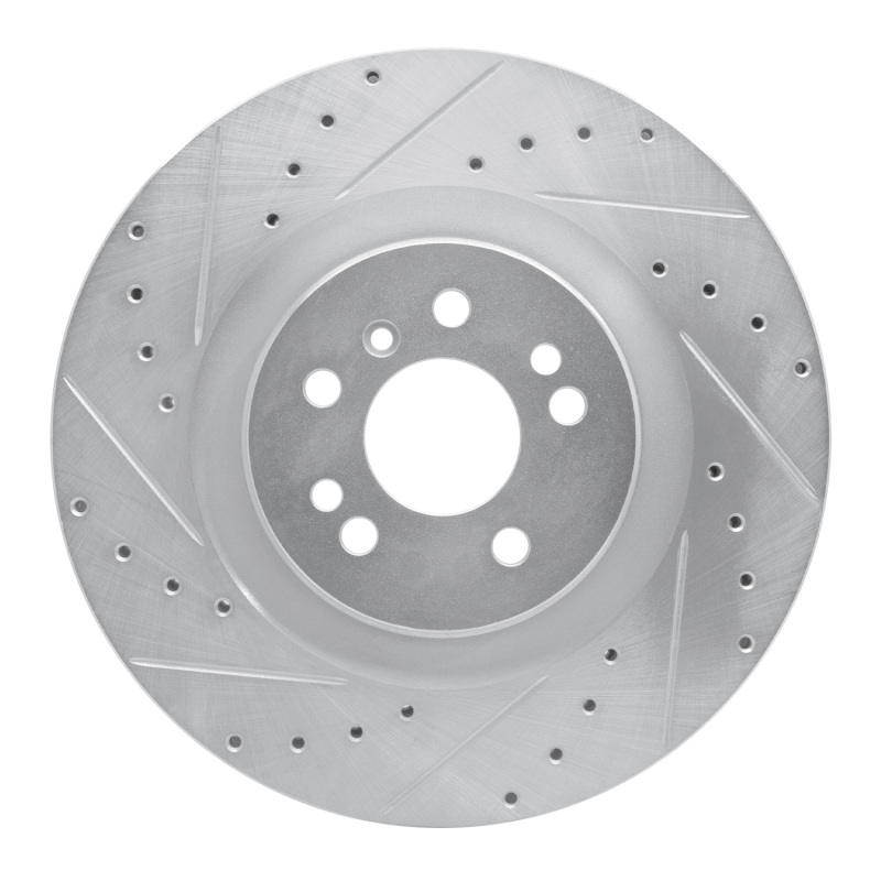 Mercedes-Benz R350 Brake Rotor (1) - Front Left - DFC - Drilled & Slotted - Silver - `06-`12