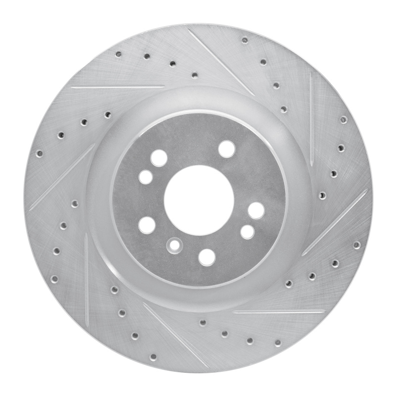 Mercedes-Benz R320 Brake Rotor (1) - Front Right - DFC - Drilled & Slotted - Silver - `06-`12