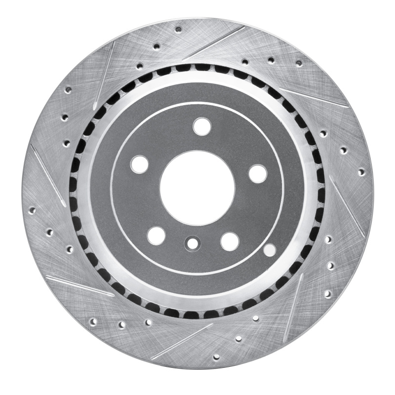 Mercedes-Benz ML450 Brake Rotor (1) - Rear Left - DFC - Drilled & Slotted - Silver - `06-`12
