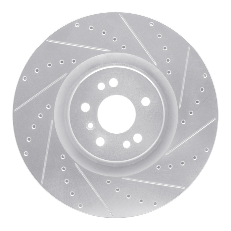 Mercedes-Benz GL320 Brake Rotor (1) - Front Right - DFC - Drilled & Slotted - Silver - `07-`09