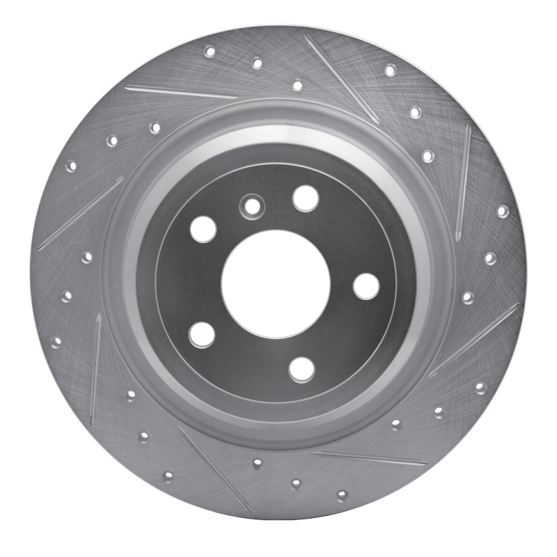 Mercedes-Benz ML250 Brake Rotor (1) - Rear Right - DFC - Drilled & Slotted - Silver - `12-`18