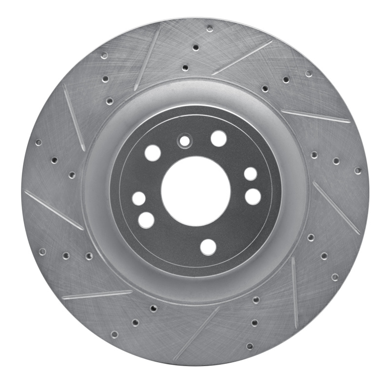 Mercedes-Benz GLS450 Brake Rotor (1) - Front Left - DFC - Drilled & Slotted - Silver - `13-`19
