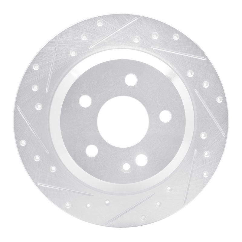 Mercedes-Benz Metris Brake Rotor (1) - Rear Left - DFC - Drilled & Slotted - Silver - `16-`23