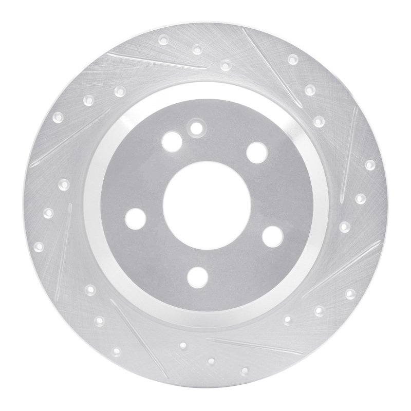Mercedes-Benz Metris Brake Rotor (1) - Rear Right - DFC - Drilled & Slotted - Silver - `16-`23