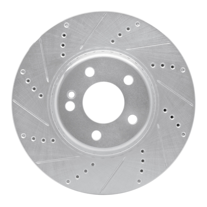 Mercedes-Benz GLC43 AMG Brake Rotor (1) - Rear Left - DFC - Drilled & Slotted - Silver - `16-`23