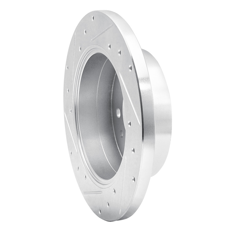 Mercedes-Benz Sprinter 2500 Brake Rotor (1) - Rear Right - DFC - Drilled & Slotted - Silver - `19-`25