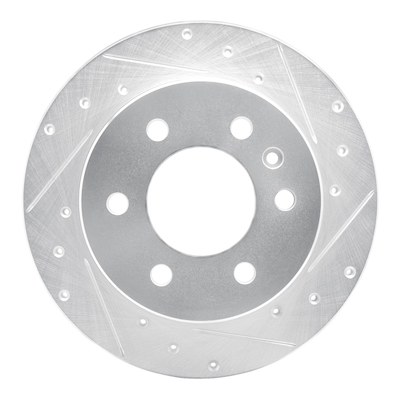Mercedes-Benz Sprinter 2500 Brake Rotor (1) - Rear Right - DFC - Drilled & Slotted - Silver - `19-`25