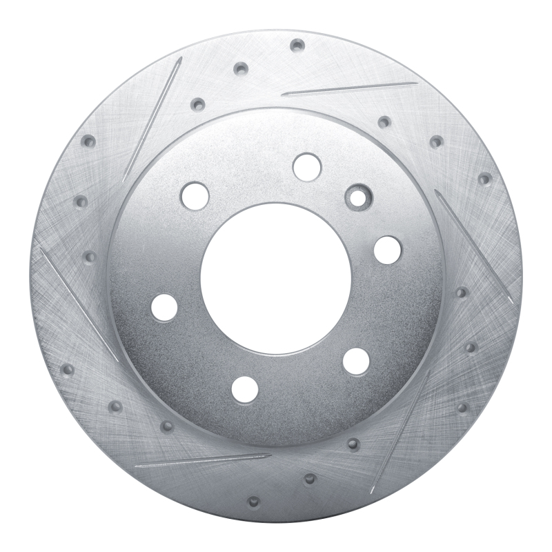 Mercedes-Benz Sprinter Brake Rotor (1) - Rear Left - DFC - Drilled & Slotted - Silver - `19-`25