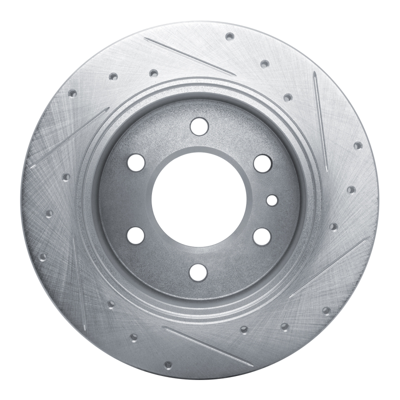 Mercedes-Benz Sprinter Brake Rotor (1) - Rear Left - DFC - Drilled & Slotted - Silver - `19-`25