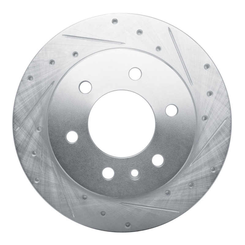 Mercedes-Benz Sprinter 2500 Brake Rotor (1) - Rear Right - DFC - Drilled & Slotted - Silver - `19-`25