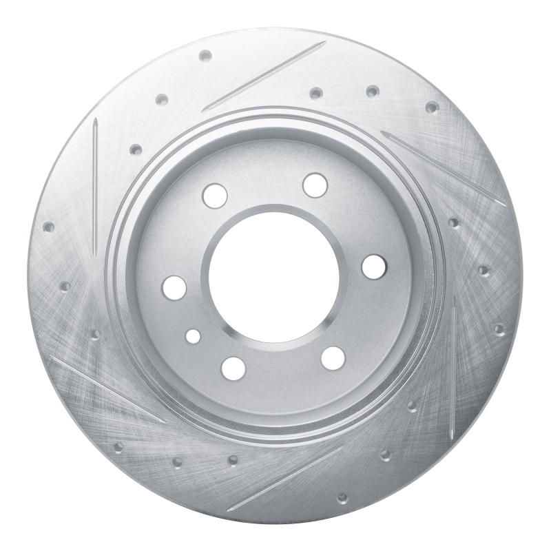 Mercedes-Benz Sprinter 2500 Brake Rotor (1) - Rear Right - DFC - Drilled & Slotted - Silver - `19-`25