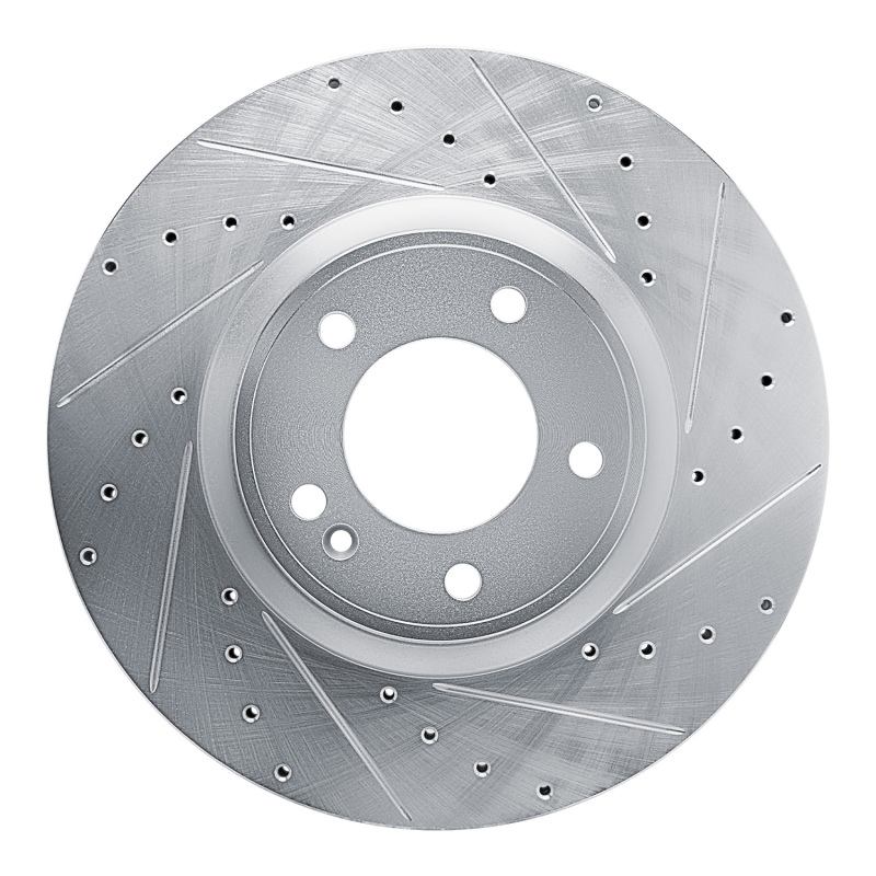 Mercedes-Benz G550 Brake Rotor (1) - Front Right - DFC - Drill & Slot - Silver - `19-`25