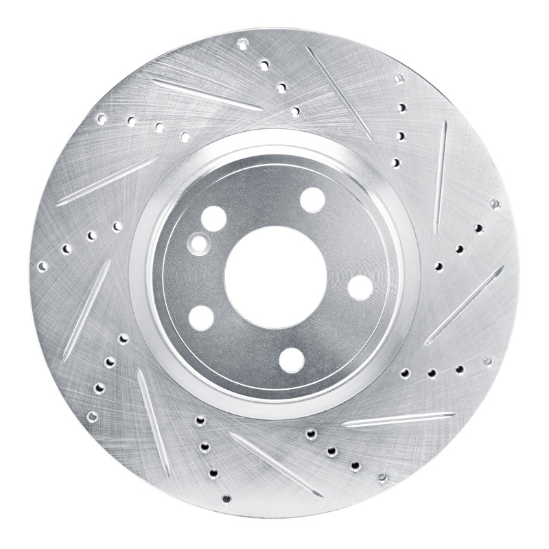 Mercedes-Benz GLB250 Brake Rotor (1) - Front Right - DFC - Drilled & Slotted - Silver - `19-`25