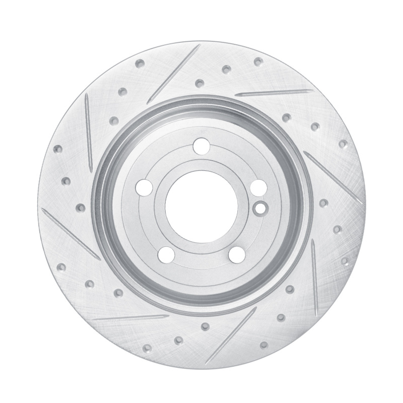 Mercedes-Benz EQB Brake Rotor (1) - Rear Left - DFC - Drilled & Slotted - Silver - `20-`25