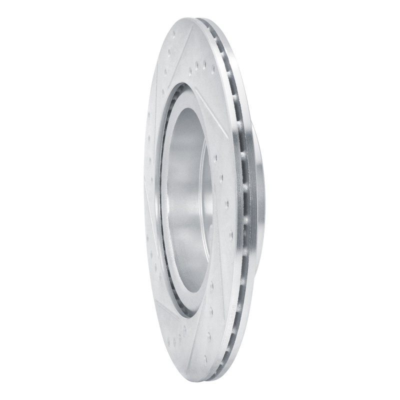 Infiniti QX50 Brake Rotor (1) - Rear Right - DFC - Drilled & Slotted - Silver - `19-`24