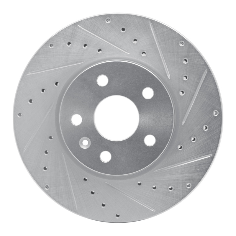 Lexus IS250 Brake Rotor (1) - Rear Right - DFC - Drilled & Slotted - Silver - `06-`15