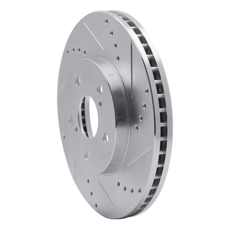 Lexus IS250 Brake Rotor (1) - Front Right - DFC - Drilled & Slotted - Silver - `02-`15