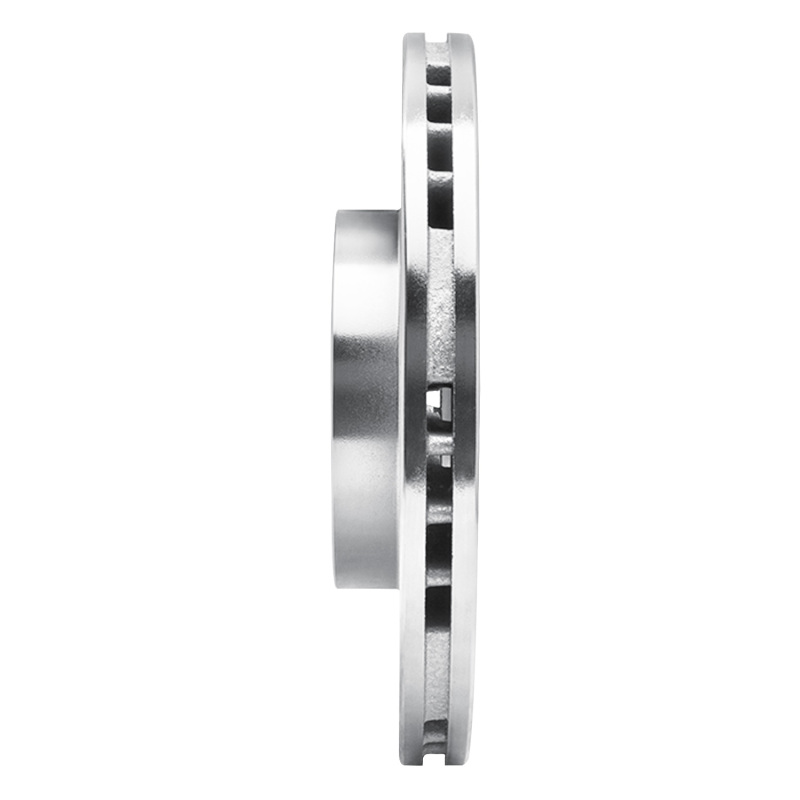 Mazda Protege Brake Rotor (1) - Front Right - DFC - Drilled & Slotted - Silver - `99-`03