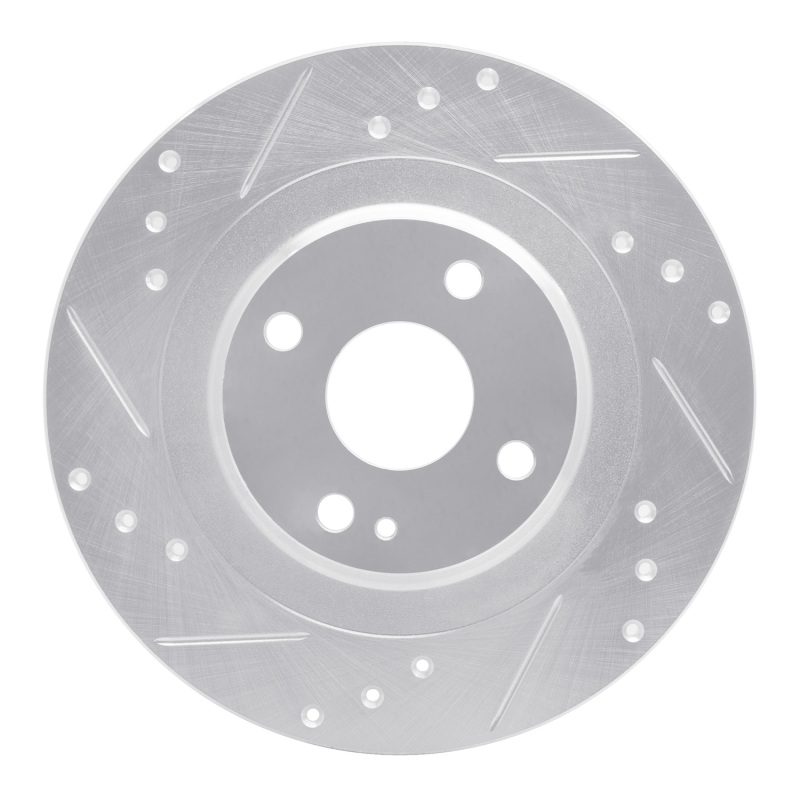 Mazda MX-5 Miata Brake Rotor (1) - Rear Left - DFC - Drilled & Slotted - Silver - `16-`25