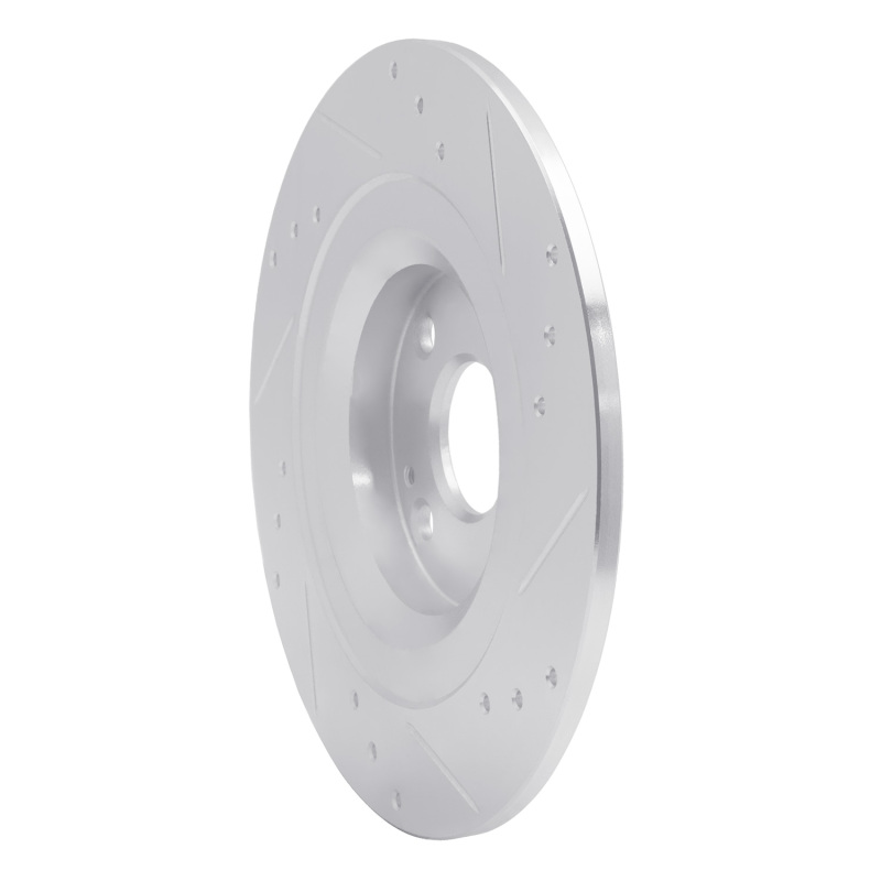 Mazda MX-5 Miata Brake Rotor (1) - Rear Left - DFC - Drilled & Slotted - Silver - `16-`25