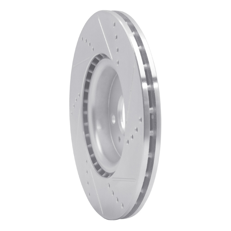 Mazda MX-5 Miata Brake Rotor (1) - Front Left - DFC - Drilled & Slotted - Silver - `16-`25