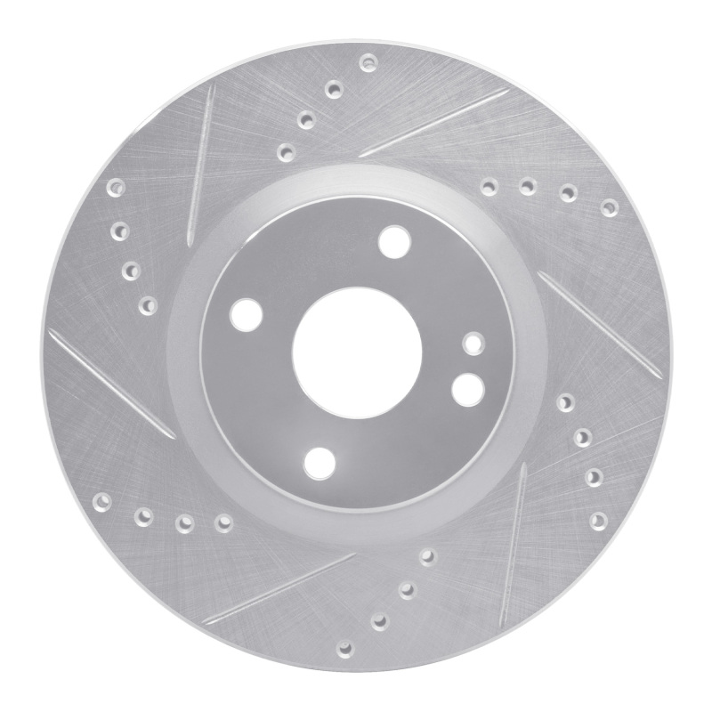 Mazda MX-5 Miata Brake Rotor (1) - Front Left - DFC - Drilled & Slotted - Silver - `16-`25