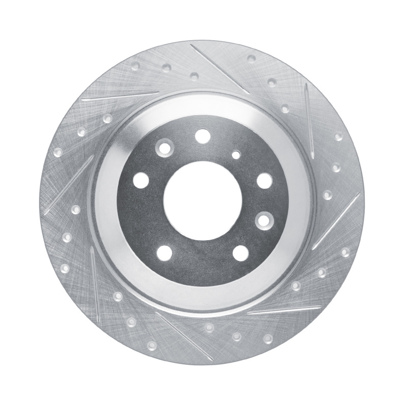 Mazda CX-30 Brake Rotor (1) - Rear Right - DFC - Drilled & Slotted - Silver - `13-`25