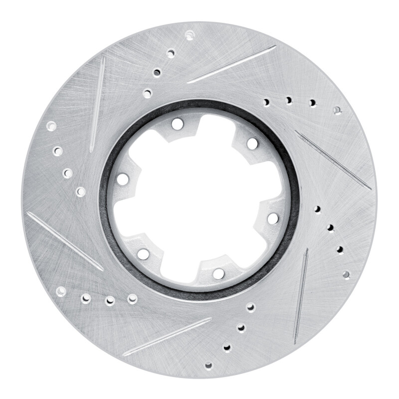 Nissan NV350 Urvan Brake Rotor (1) - Front Right - DFC - Drilled & Slotted - Silver - `02-`24