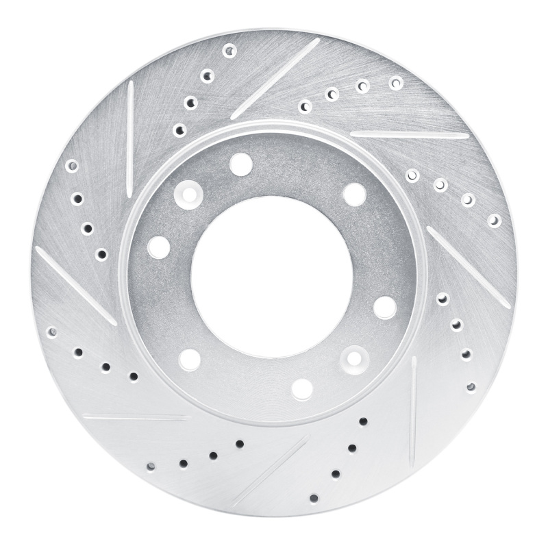 Hyundai H100 Brake Rotor (1) - Front Left - DFC - Drilled & Slotted - Silver - `09-`19
