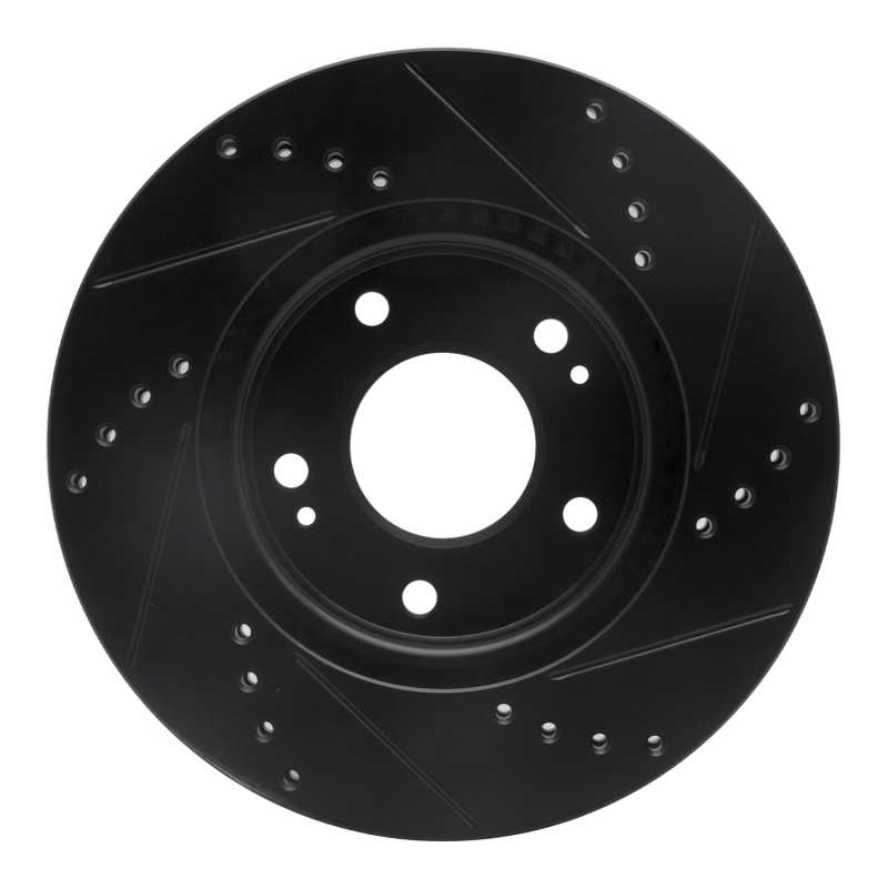 Hyundai Venue Brake Rotor (1) - Front Left - DFC - Drilled & Slotted - Black - `11-`25