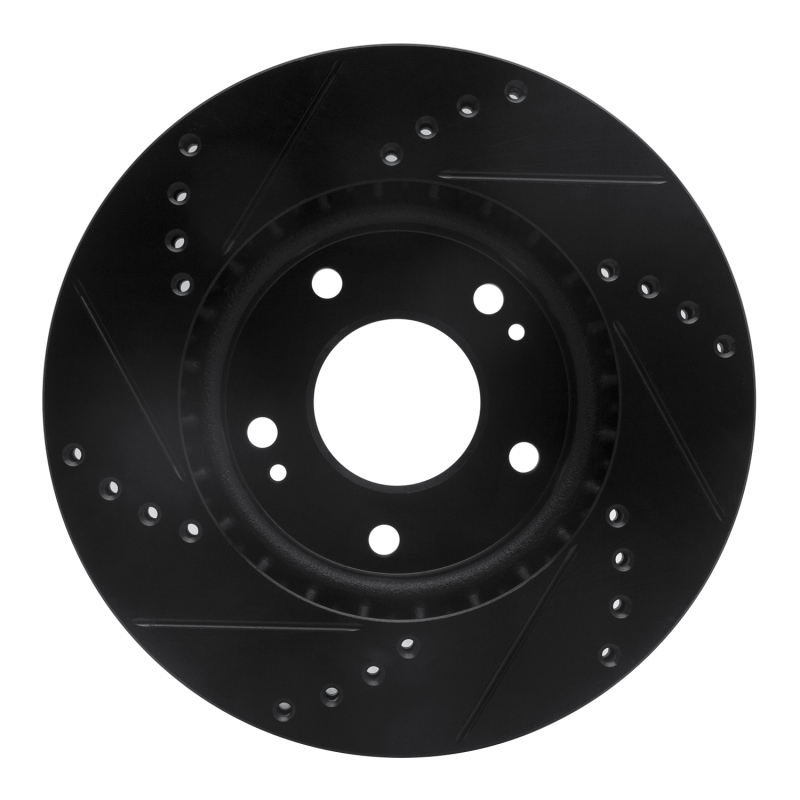 Hyundai Venue Brake Rotor (1) - Front Right - DFC - Drilled & Slotted - Black - `11-`25